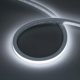 Фото #1 товара Светодиодная лента герметичная HORIZON-3D-А120-12x12mm 24V White6000 (12 W/m, IP67, 5m, wire x1) (Arlight, Вывод боковой, 5 лет)