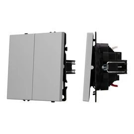 Фото #1 товара Механизм выключателя двухклавишный непроходной SWT-NOBE-MK02-SFPL-IS (230V, 10A) (Arlight, -)