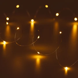 Фото #1 товара Светодиодная гирлянда ARD-DEW-HOME-2000-CLEAR-20LED-STD Orange (3V, Battery Pack) (Ardecoled, IP20)