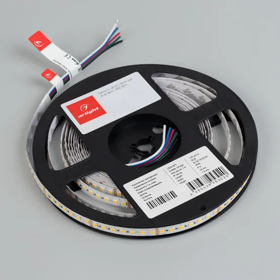 Фото #3 товара Светодиодная лента UL-A140-10mm 24V Warm3000 (5-20 W/m, IP20, 5m) (Arlight, -)