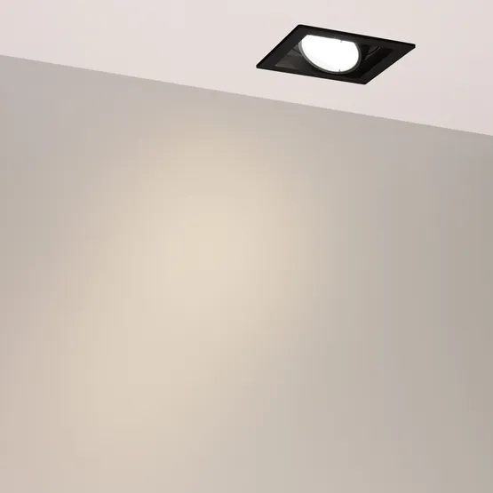 Фото #4 товара Светильник MS-VORTEX-BUILT-S117x117-20W Warm3000 (BK-BK, 20 deg, 230V) (Arlight, IP20 Металл, 5 лет)