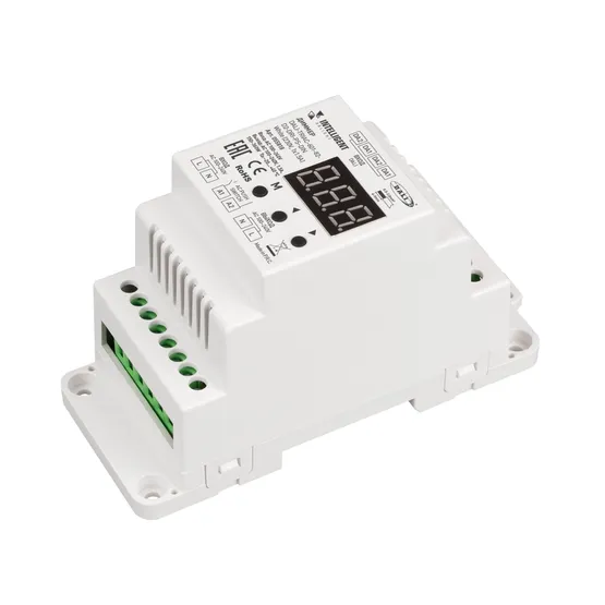 Фото товара INTELLIGENT ARLIGHT Диммер DALI-TRIAC-601-82-D2-DRI-PS-DIN White (230V, 1x1.5A) (IARL, IP20 Пластик, 5 лет)