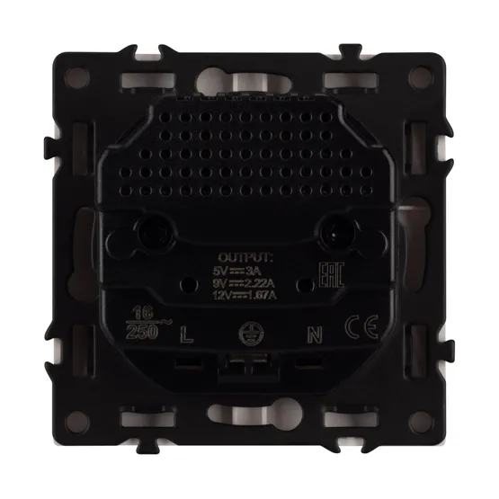 Фото #4 товара Механизм розетки с USB зарядкой SCT-NOBE-MUCC-SFPL-WH (230V, 16A) (Arlight, -)