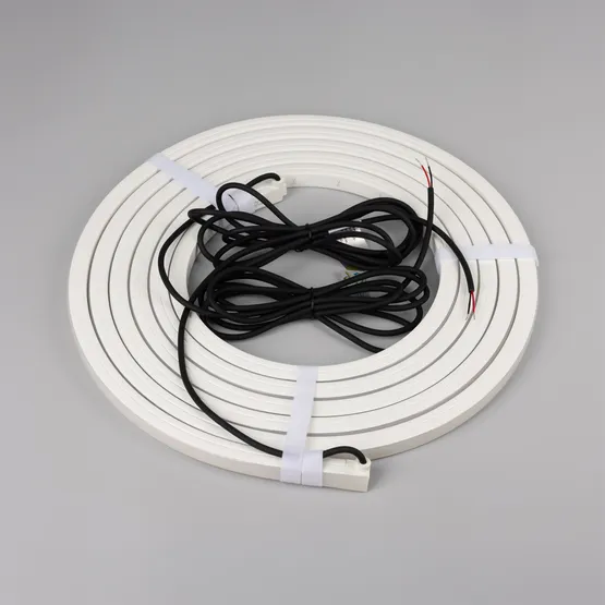 Фото #3 товара Светодиодная лента герметичная NOVA-TOP-PU-A120-16x15mm 24V Warm3000 (10 W/m, IP68, 5m, wire x2) (Arlight, Полиуретан)