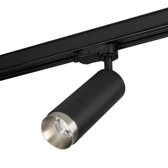 Фото #5 товара Светильник LGD-GESTIA-TRACK-4TR-R56-15W Warm3000 (Черный-никель, 25-50 deg, 230V) (Arlight, IP20 Металл, 5 лет)