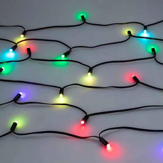 Фото #3 товара Светодиодная гирлянда Нить Смарт ARD-MOOD-CLASSIC-5000-BLACK-26LED RGBY-SPI (230V, 7.5W, Tuya Wi-Fi) (Ardecoled, IP65)