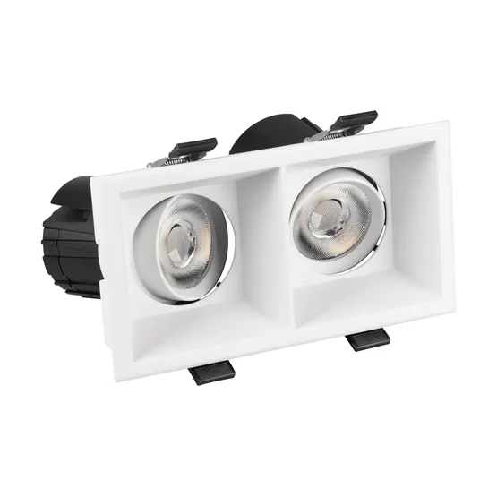 Фото #5 товара Светильник MS-FLOW-BUILT-S157x85-2x6W Warm3000 (WH, 15 deg, 230V) (Arlight, IP20 Металл, 5 лет)