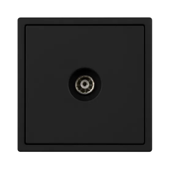 Фото #4 товара Механизм телевизионной розетки SCT-NOBE-MTV1-SFPL-BK (Arlight, Черный оникс)