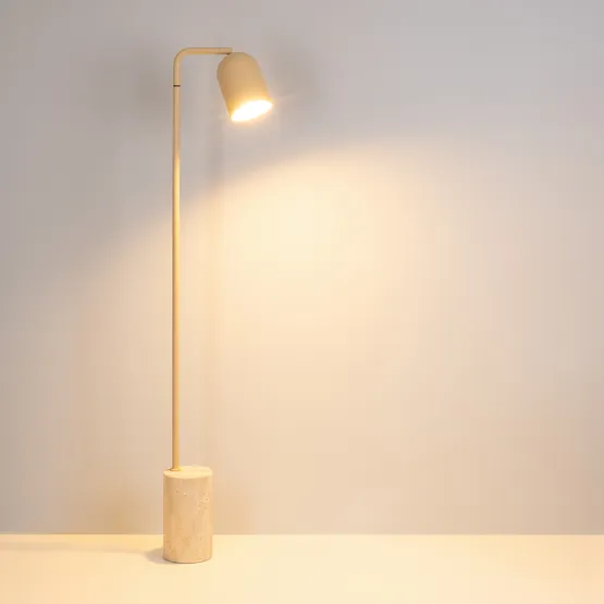 Фото #4 товара Светильник SP-MASON-FLOOR-R143-6W Warm3200-MIX (BG, 120 deg, 230V) (Arlight, IP20, Травертин, 5 лет)