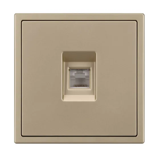 Фото #4 товара Механизм телефонной розетки SCT-NOBE-MTL1-SFPL-GD (RJ-11, 4C) (Arlight, Золотой песок)