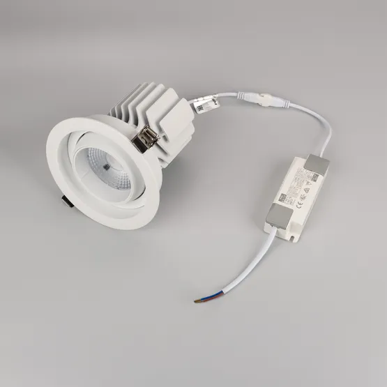Фото #6 товара Светильник MS-VORTEX-BUILT-R135-30W Warm3000 (WH-WH, 50 deg, 230V) (Arlight, IP20 Металл, 5 лет)