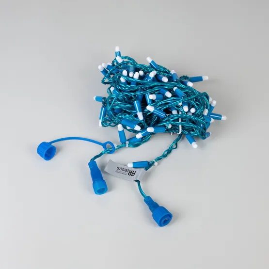 Фото #4 товара Светодиодная гирлянда ARD-STRING-CLASSIC-10000-BLUE-100LED-MILK-FLASH Blue (230V, 7W) (Ardecoled, IP65)