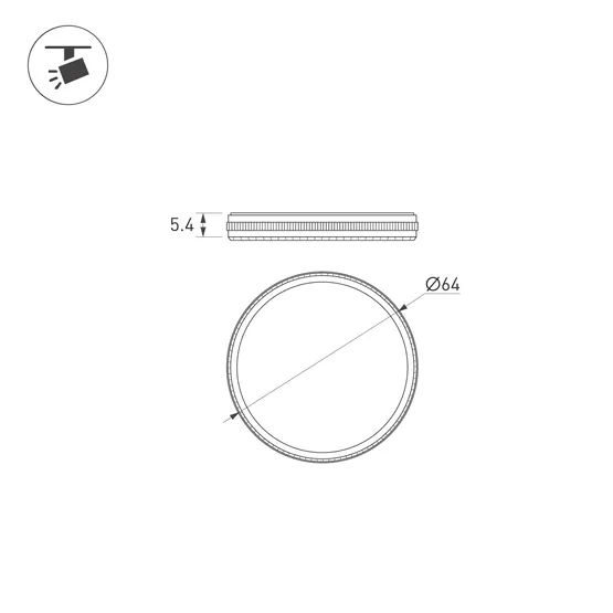 Фото #3 товара Фильтр LGD-ARTIFACT-DIFFUS-LENS-R62 (WH) (Arlight, Металл)