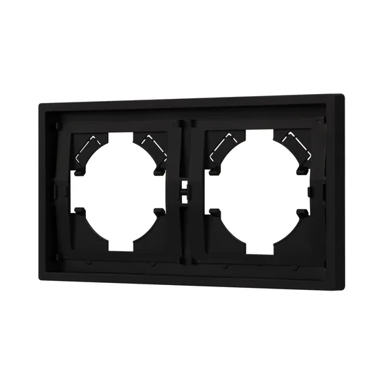 Фото #1 товара Рамка пластиковая FRM-TENDO-SFPL-2-BK (Arlight, -)