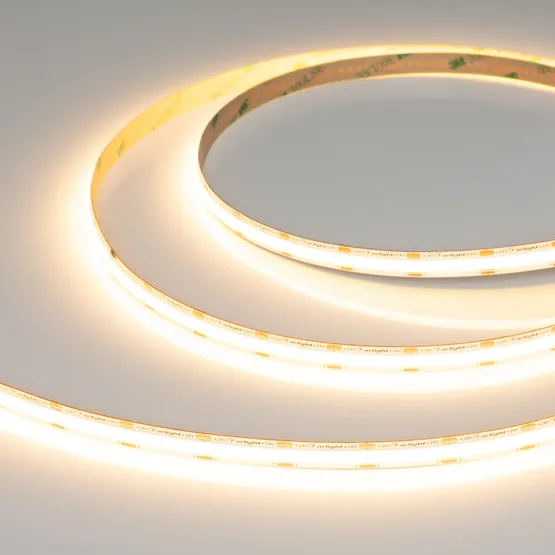 Фото #5 товара Светодиодная лента COB-X560-10mm 24V Warm2700 (5-15 W/m, IP20, 5m) (Arlight, -)