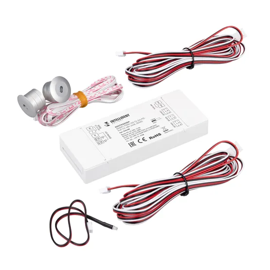 Фото товара INTELLIGENT ARLIGHT Контроллер лестничный SMART-PWM-102-72-SH-PD-SUF (12-48V, 2x6A, SENS) (IARL, IP20 Пластик, 5 лет)