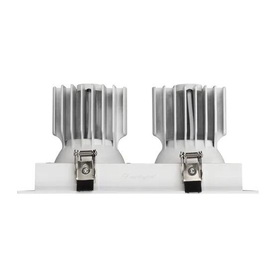 Фото #2 товара Светильник MS-VORTEX-BUILT-S210x117-2x20W Warm3000 (WH-WH, 40 deg, 230V) (Arlight, IP20 Металл, 5 лет)
