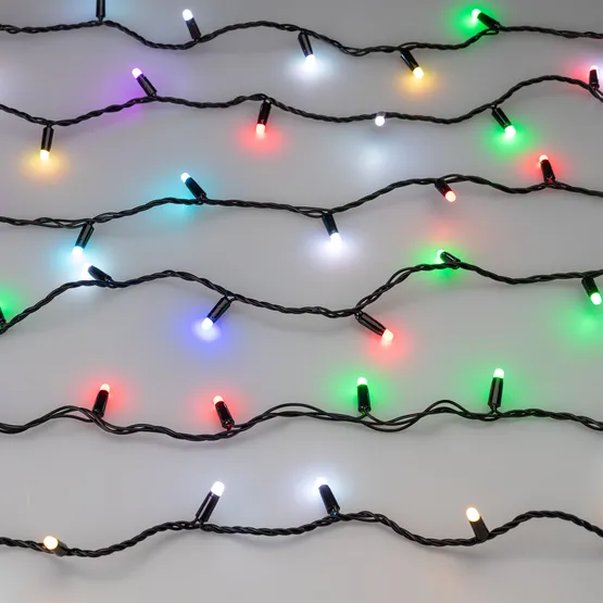 Фото #5 товара Светодиодная гирлянда ARD-STRING-CLASSIC-20000-BLACK-200LED-MILK-SYNC RGB (230V, 13W) (Ardecoled, IP65)