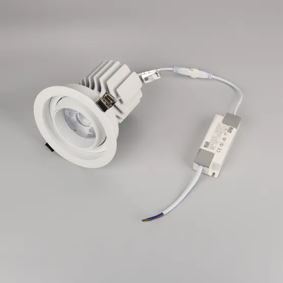 Фото #4 товара Светильник MS-VORTEX-BUILT-R135-30W Warm3000 (WH-WH, 17 deg, 230V) (Arlight, IP20 Металл, 5 лет)