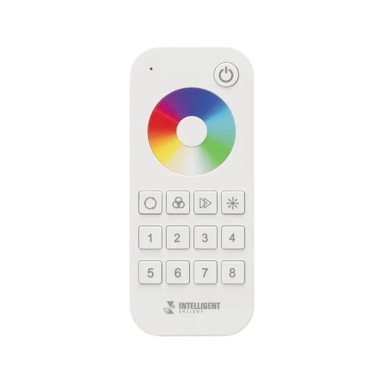 Фото #2 товара INTELLIGENT ARLIGHT Пульт SMART-SPI-801-52-8SC-RGBW-SUF White (3V, 2.4G) (IARL, IP20 Пластик, 5 лет)