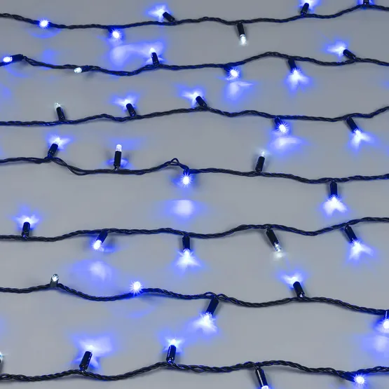 Фото #4 товара Светодиодная гирлянда ARD-STRING-CLASSIC-10000-BLACK-100LED-FLASH BLUE (230V, 7W) (Ardecoled, IP65)
