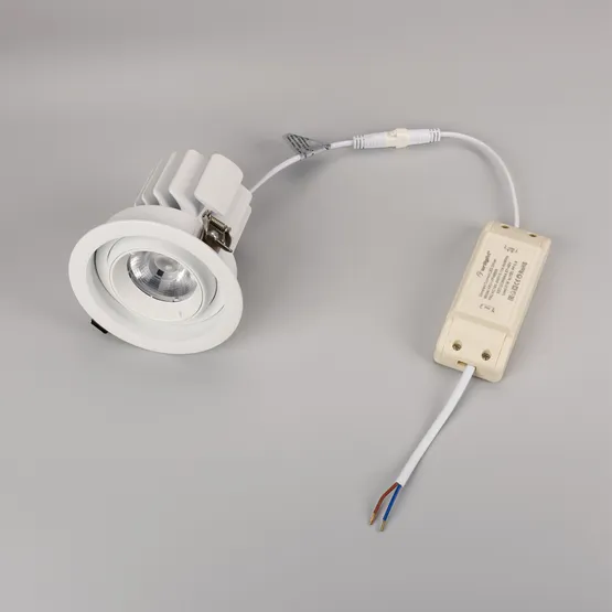Фото #2 товара Светильник MS-VORTEX-BUILT-R110-20W Warm3000 (WH-WH, 40 deg, 230V) (Arlight, IP20 Металл, 5 лет)