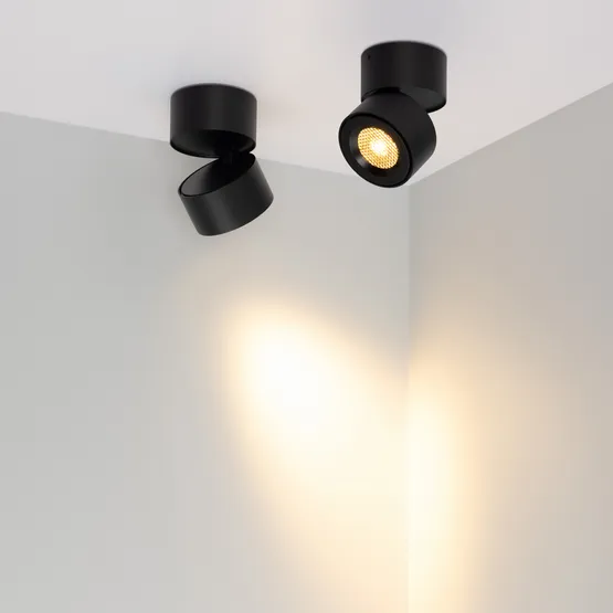 Фото #2 товара Светильник SP-POINT-SURFACE-R85-12W Warm3200-MIX (BK, 36 deg, 230V) (Arlight, IP20 Металл, 5 лет)