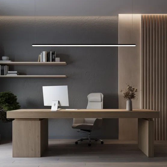 Фото #5 товара Профиль с экраном LINE-D-3734-2000 TETRA OLIVE GREY+OPAL  (Arlight, Алюминий)