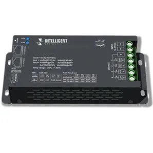 Фото товара INTELLIGENT ARLIGHT Диммер SMART-PWM-104-73-SH-SUF Black (12-48V, 4x6A, RJ-45, TUYA Wi-Fi, 2.4G) (IARL, IP20 Металл, 5 лет)