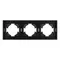 Минифото #2 товара Рамка пластиковая FRM-TENDO-PL-3-BK (Arlight, -)