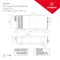Минифото #3 товара Блок питания HTS-800-12 (12V, 66A, 800W) (Arlight, IP20 Сетка, 3 года)