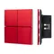 Минифото #1 товара INTELLIGENT ARLIGHT Кнопочная панель KNX-304-23-IN Rose Red (BUS, Frameless) (IARL, IP20 Металл, 2 года)