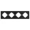 Минифото #2 товара Рамка пластиковая FRM-TENDO-SFPL-4-BK (Arlight, -)