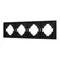 Минифото #1 товара Рамка пластиковая FRM-TENDO-SFPL-4-BK (Arlight, -)