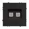 Минифото #2 товара Механизм сдвоенной компьютерной розетки SCT-NOBE-MPC2-SFPL-BK (RJ-45, CAT6) (Arlight, -)