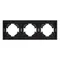 Минифото #2 товара Рамка пластиковая FRM-TENDO-SFPL-3-BK (Arlight, -)