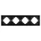 Минифото #2 товара Рамка пластиковая FRM-TENDO-PL-4-BK (Arlight, -)